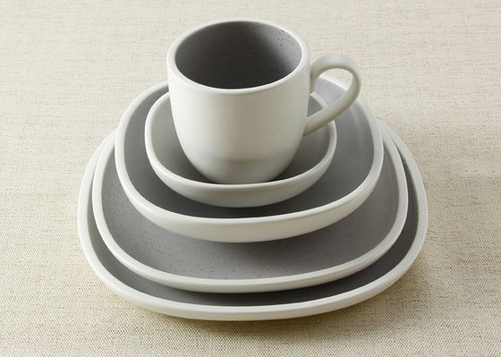 Glaze Round Ceramic Hotel Crockery Stoneware Dinner Set