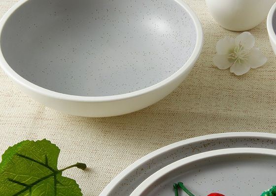Glaze Round Ceramic Hotel Crockery Stoneware Dinner Set