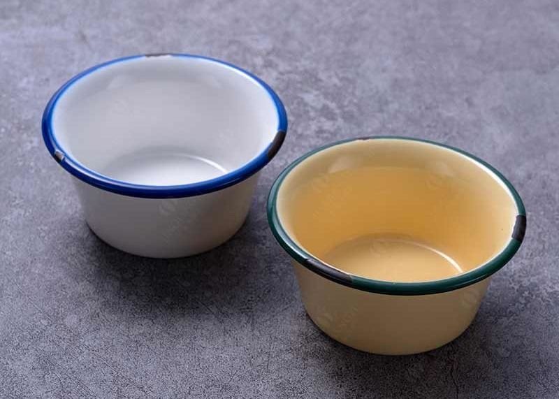 18Pc Enamel Ceramic Dinnerware Sets